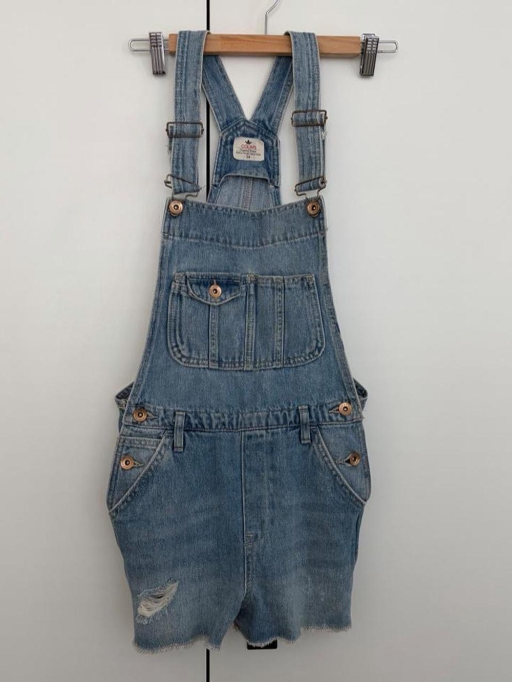 Women’s Denim Y2K Style Overalls Shorts